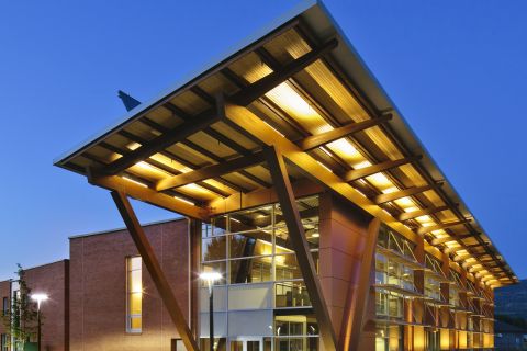The Jim Pattison Centre of Excellence is among the most sustainable post-secondary buildings in Canada