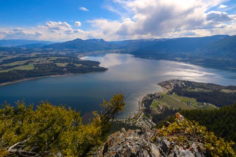Aerial view of Salmon Arm