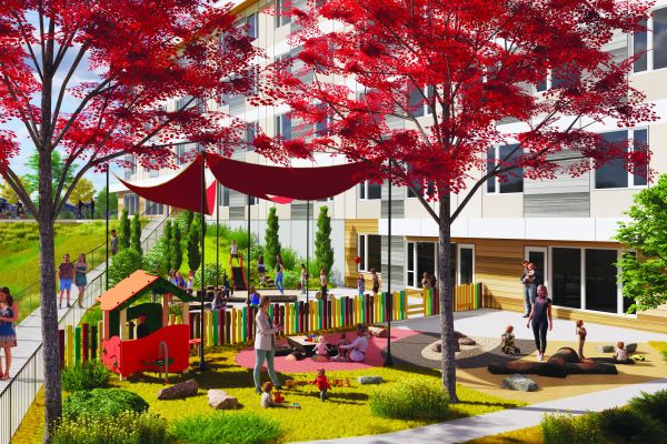 Renderings of childcare centre
